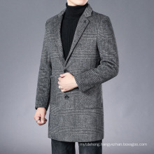 Winter New Woolen Coat Men′s MID-Length Business Jacket